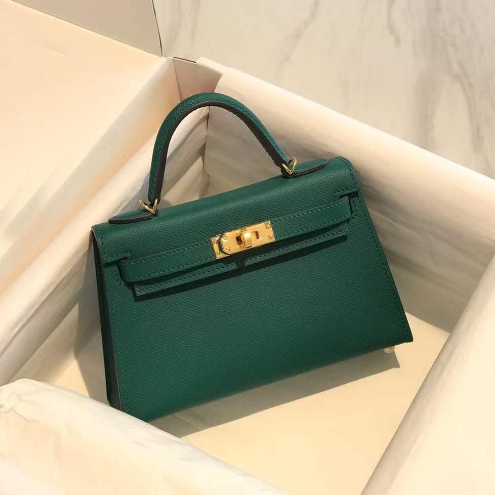 High-end First-layer Cowhide Kelli Bag Mini Bag 2021 New Trendy High-end Portable Shoulder Messenger Bag Women