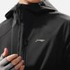Li-Ning Fitness Series Solid Color Zipper Hooded Comfortable Breathable Fleece Three-In-One Warm Water-Resistant Jacket Men Jacket Black AWBU009-1