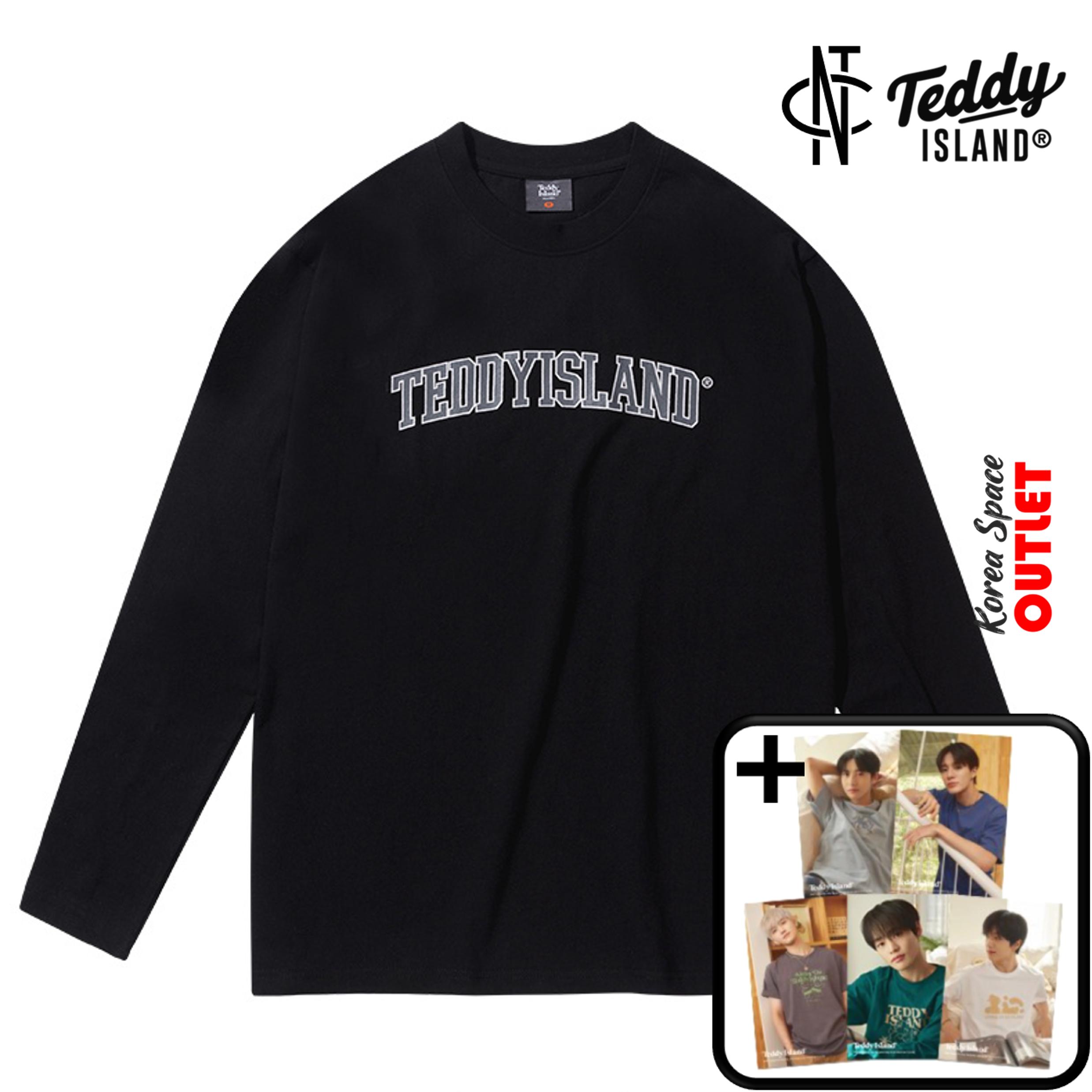 

[NCT] Совместная работа NCT и TEDDYISLAND, футболка с длинным рукавом с логотипом Arch, ЧЕРНАЯ (NCT DREAM Открытка 5 шт. Подарок)