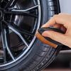 Reifenglanzbürste, Mikrofaserborsten, leicht zu greifender Griff, Reinigungsbürste für die Autoaufbereitung, Reifenaufbereitung