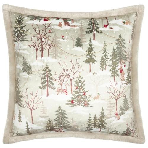 Furn Forest Festivities Velvet Cushion Cover