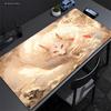 Pink Fox Large Gaming Mousepad XXL Gamer Mouse Pad Office Long Table Accessories Mouse Mat Kawaii Nine-tailed Fox Desk Mat Xxl