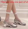 French Mary Jane Shoes For Women With Buckle Closure And Block Heel Perfect For Summer Casual Wear