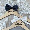 2 Pezzi Gruccia MultiFunzionale in Legno per Matrimonio Gancio Antipolvere Porta Abiti per Occasioni Formali Abito da Sposa e Abito da Sposo