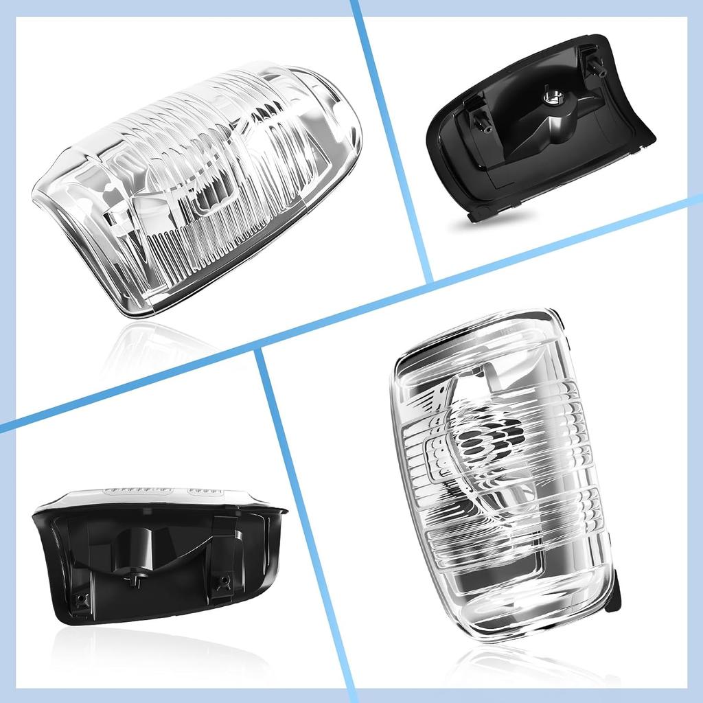 Passenger Side Mirror Turn Signal Lamp Lens Cover Fit for Ford Transit T150 T250 T350 2015 2016 2017 2018 2019 2020 2021 2022 Year, Side Mirror