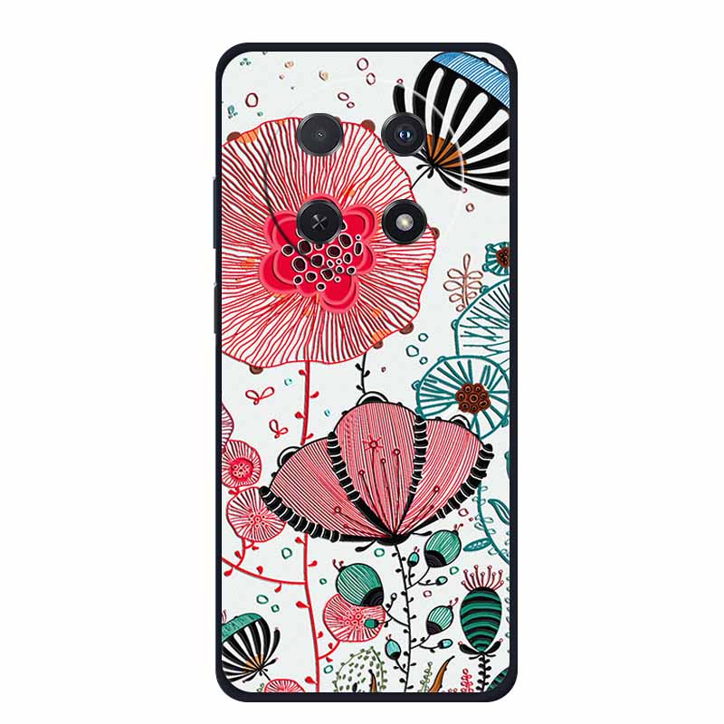 3D Emboss Case For Huawei Nova 14i Phone Case Coque Flowers Silicone Soft Back Cover For Huawei Nova 13i Y91 12i Case Funda Para