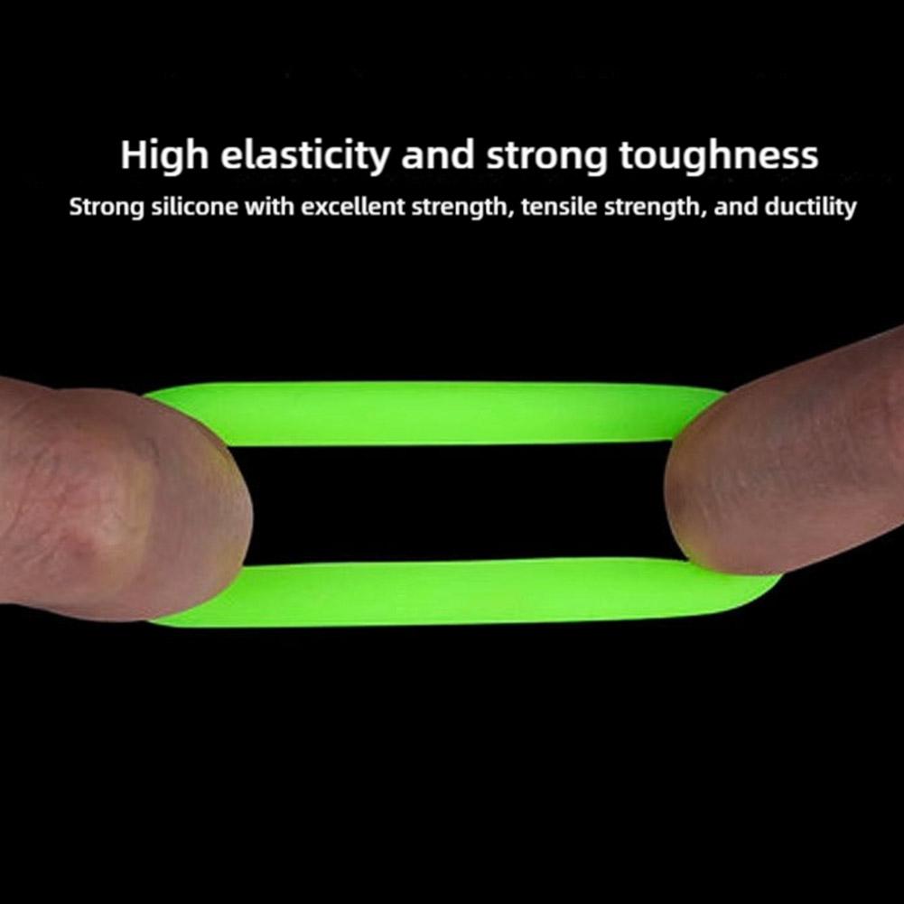 10/20/30pcs Anti-slip Fishing Rod Ring Waterproof Elastic Rod Stop Ring Clip Silicone O-shaped Ring Fishing Tool Accessories