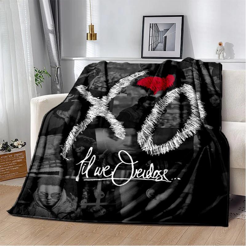 3D THE WEEKND,XO Alternative R&B Abel Tesfaye Flannel Blanket,Soft Throw Blanket for Home Bedroom Bed Sofa Travel Cover Kid Gift