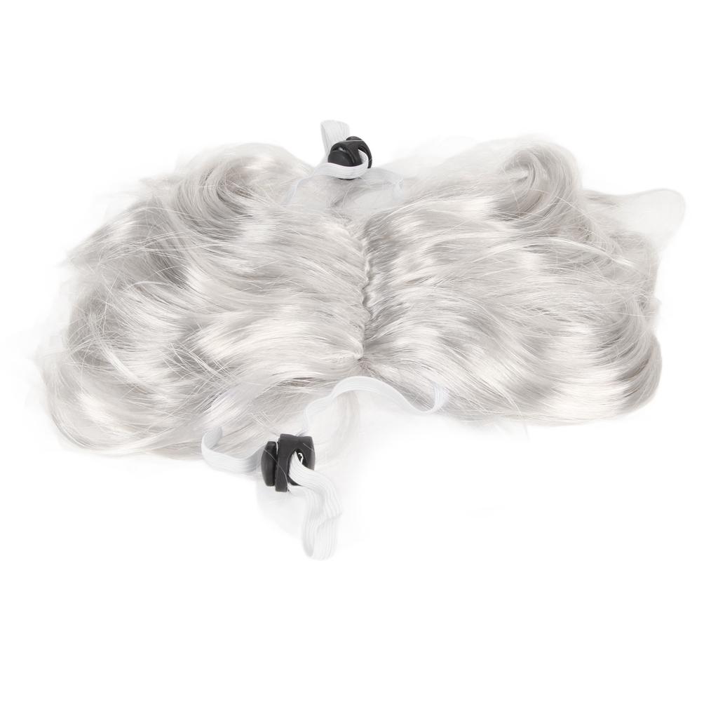 Dog Cat Cosplay Wig Nylon Fiber Vivid Adjustable Elastic Band Washable Pet Wigs for Cats