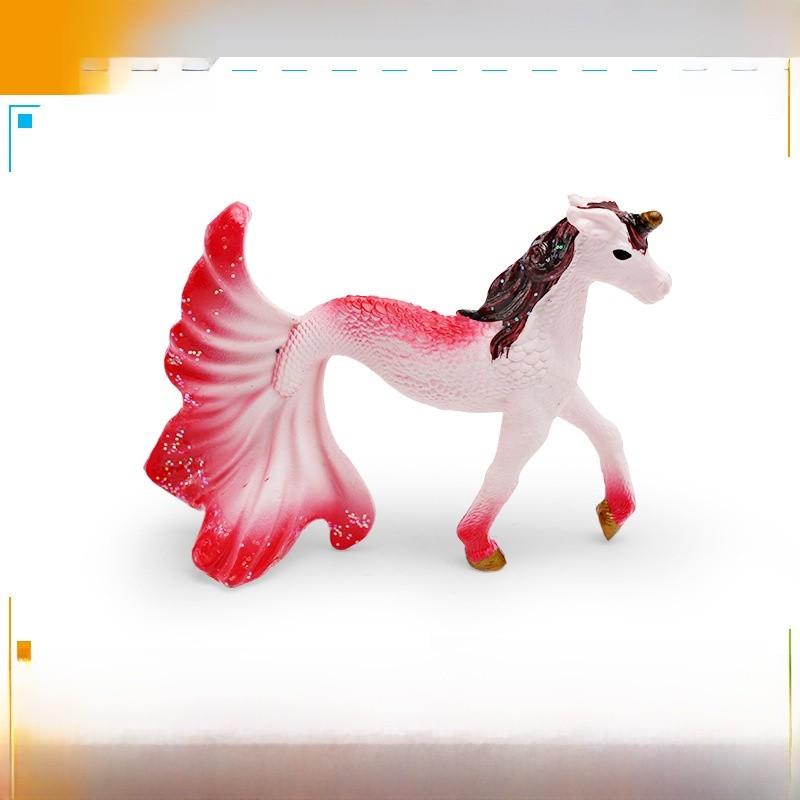 Mythical Sea Horse Creature Pvc Model For Tabletop Display And Gift красный