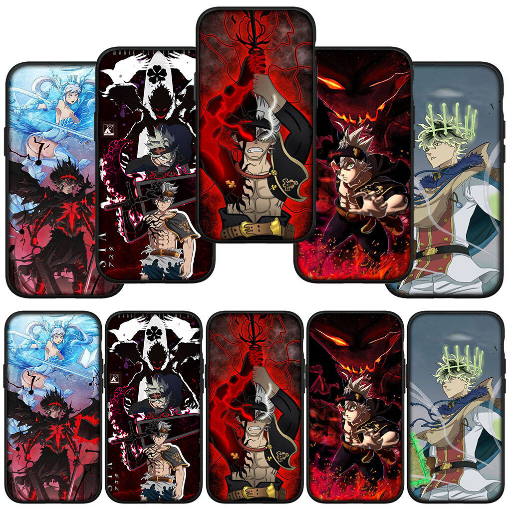 for Samsung Galaxy S25 S24 S23 iPhone 17 16 15 Xiaomi Redmi Note 14 13 12 Plus Pro Max XR A57 Phone Case Cartoon Asta Black Clover OPPO Huawei Cover