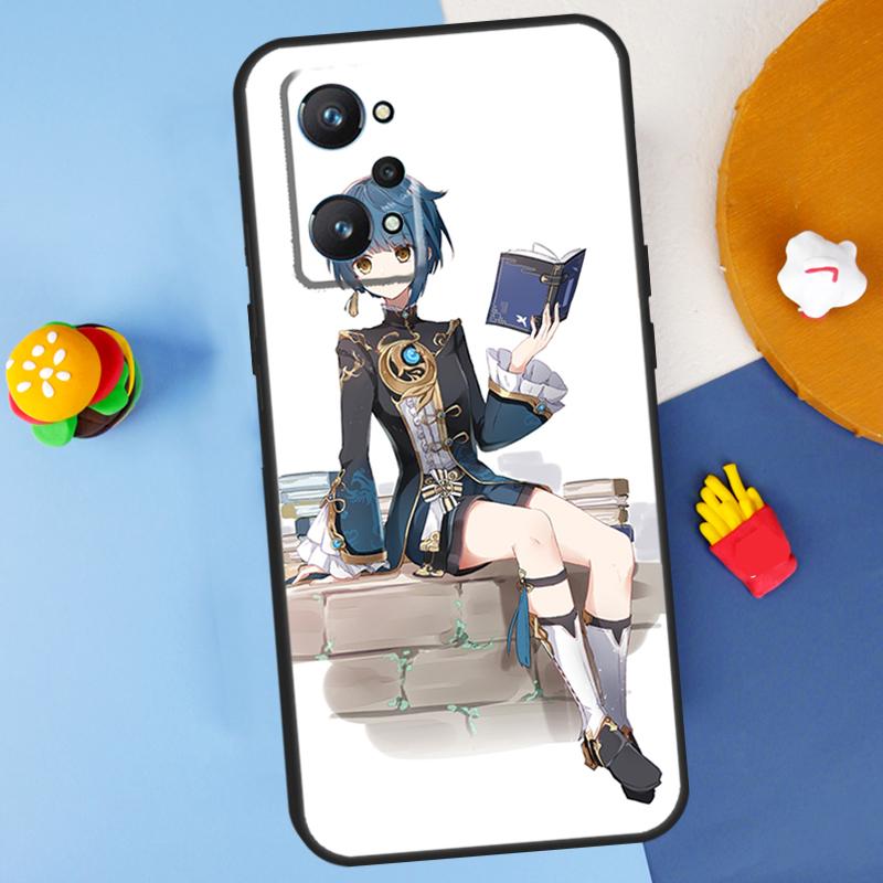 Genshin Impact Xingqiu For Realme GT 6 6T 5 GT7 Pro C61 C75 C55 C51 C21Y C25S C67 C53 13 12 10 11 14 Pro Plus Case