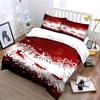 Christmas Red Snowflakes and Sleigh Set Bedding set (1 duvet cover, 2 pillowcases, duvet not included)