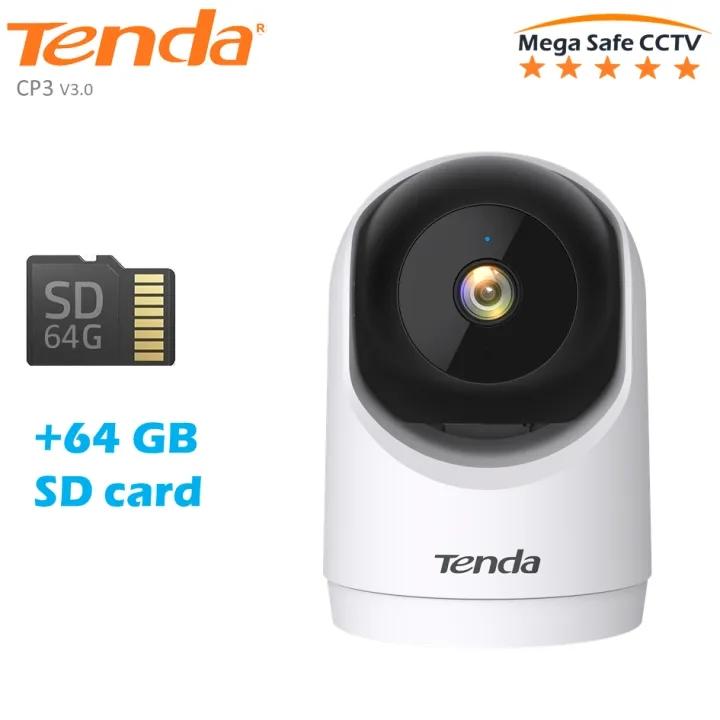 Tenda RP3 V3.0 3MP Security Pan/Tilt WiFi6 Two Way Audio Indoor Camera, 360° All-Round Vision, Baby Cameras for Home Security (with optional SD Card)