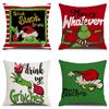 Popular Christmas Pillowcases for Holidays Santa Claus Linen Home Decoration Pillowcases