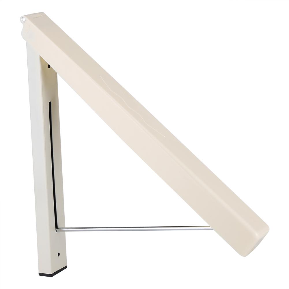 Folding Hidden Wall mount Hanger Retractable Indoor Bedroom Clothes Towel Rack