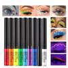 34-color Matte Quick-drying Long-lasting Non-bleeding UV Fluorescent Colored Eyeliner Liquid Pen