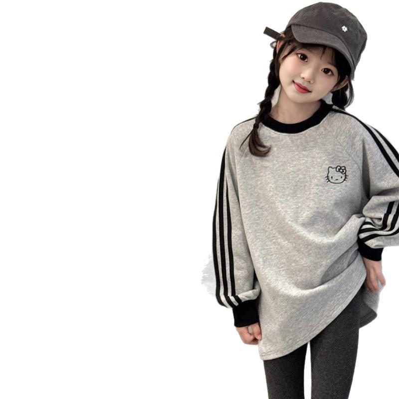 Girls' Hello Kitty Plus Velvet Sweatshirt - Autumn/Winter 2025 Collection