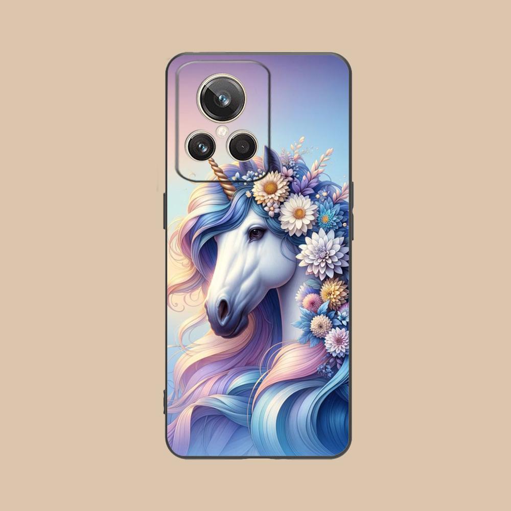 Fantasy Unicorn Mobile Phone Case for Realme GT 8 Neo Pro C75 73 71 C67 65 C55 53 C35 31 C20 15 Colorful Printing Cover Luxury