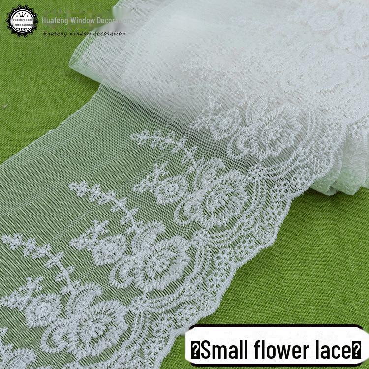 Weißer Spitzen-Netzrock-Vorhang: Besticktes DIY-Bekleidungsaccessoire, 10-65 cm, 13 Meter
