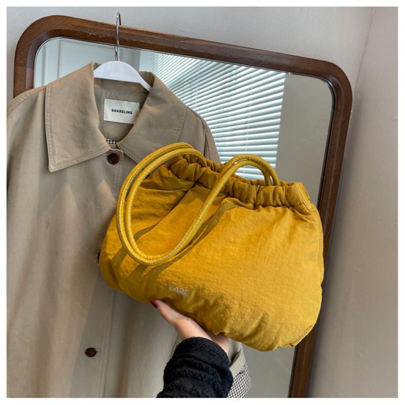 Lässige, flauschige Tasche für Damen, große Kapazität, einzelne Schultertasche, Baumwollhandtasche, ultraleichte Umhängetasche