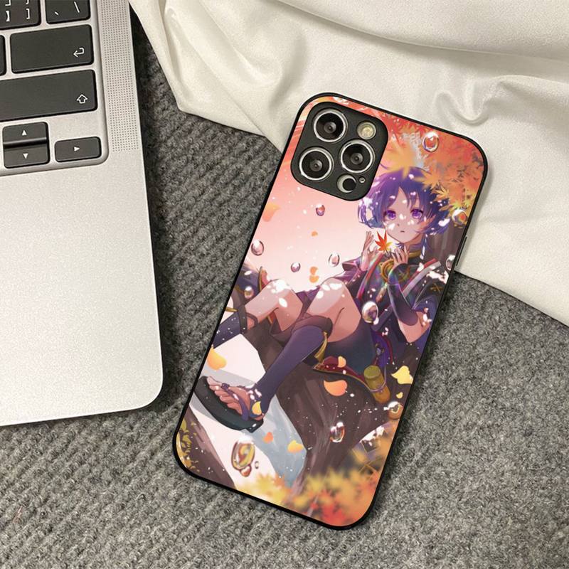 Genshin Impact Scaramouche Phone Case for iPhone 11 12 13 mini pro XS MAX 8 7 6 6S Plus X 5S SE 2020 XR cover