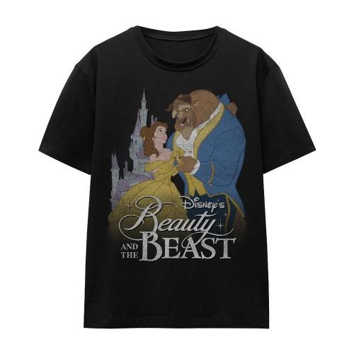 Beauty And The Beast Unisex Adult Belle Beast Castle T-Shirt