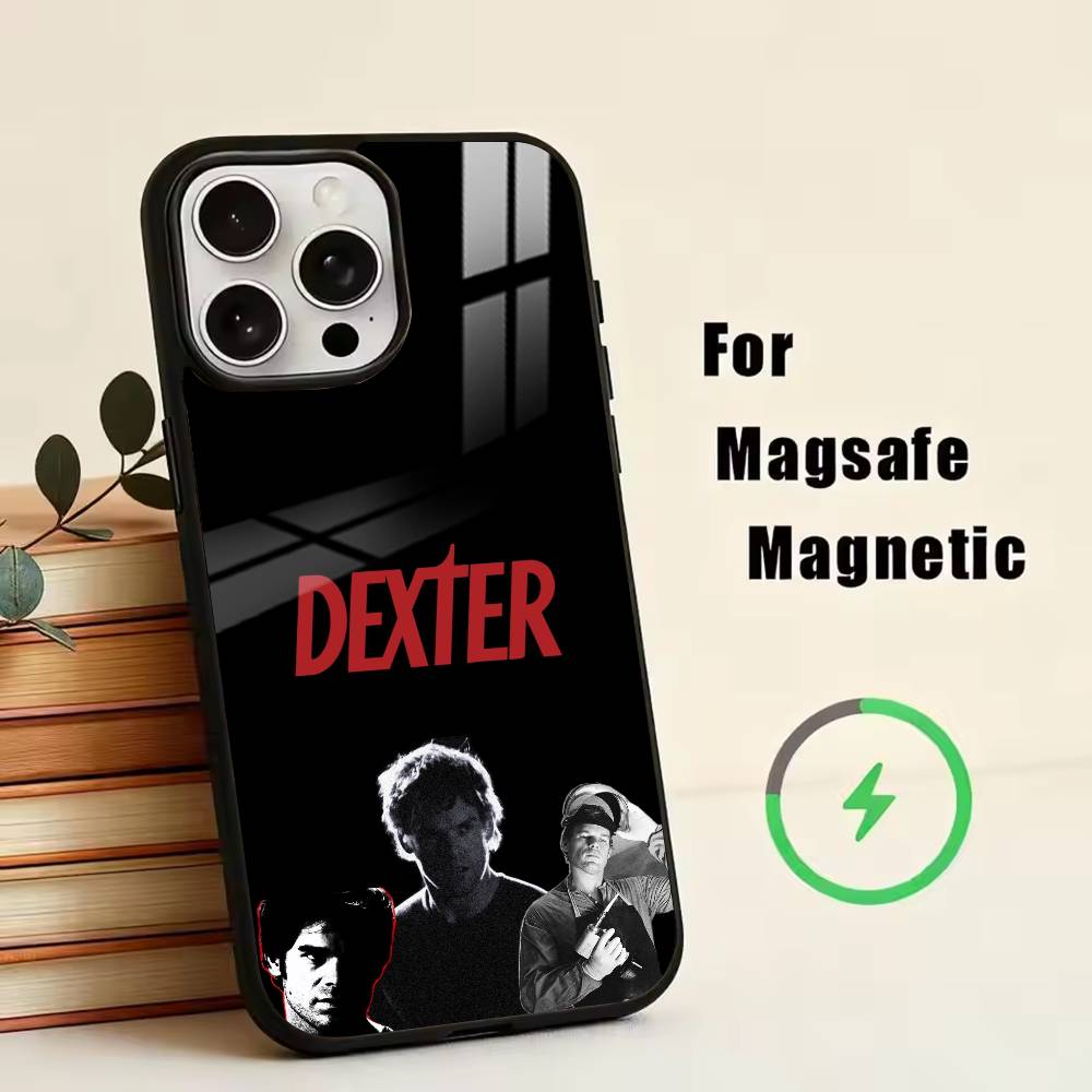 Anti-hero Dexter Morgan Phone Case For iPhone17,16,15,14,13,12,11 Plus,Pro Magnetic with Magsafe Wireless Charging