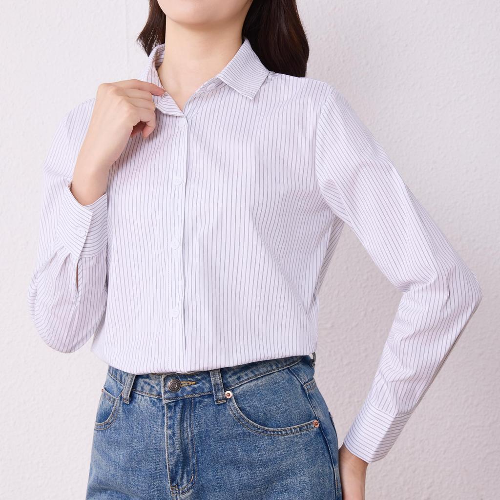 SAISON PRINTANIÈRE Chemise Ample Longue Plus Décontractée Quotidienne Taille 2L Blouse Femme, Douce, Sans Repassage, Coupe, Manche, Tailles, Mode, Navettage, Vêtement, Respirante,