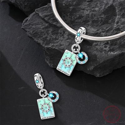 100% Copper Tarot Wheel Of Fortune Shiny Zirconia Beads 3Mm Diy Holiday Exquisite Jewelry Gift Making