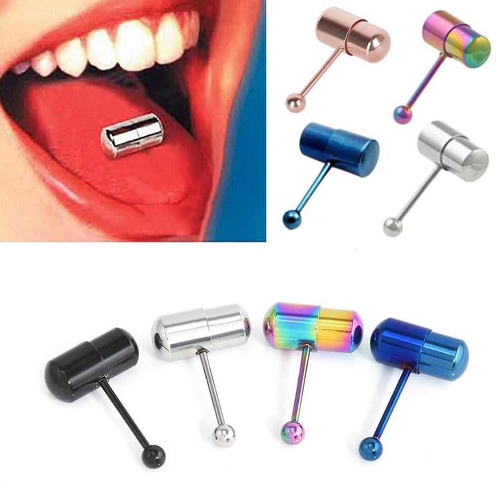 Buy 2pcs Vibrating Vibrator Adult Toy Tongue Ring Piercing Bar Stud at  affordable prices — free shipping, real reviews with photos — Joom
