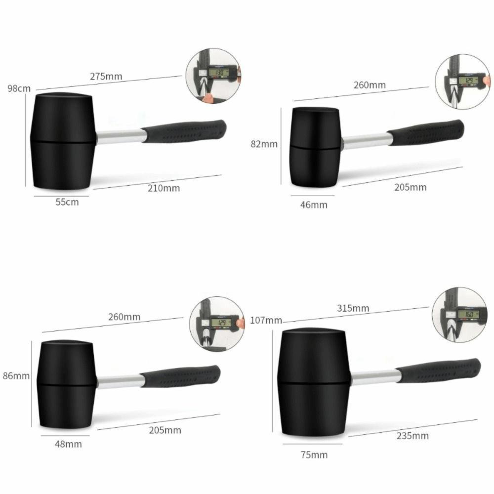 Doppelkopf Gummihammer Weichschlag Hammer Langlebiger Bodenfliesenhammer Heimwerker