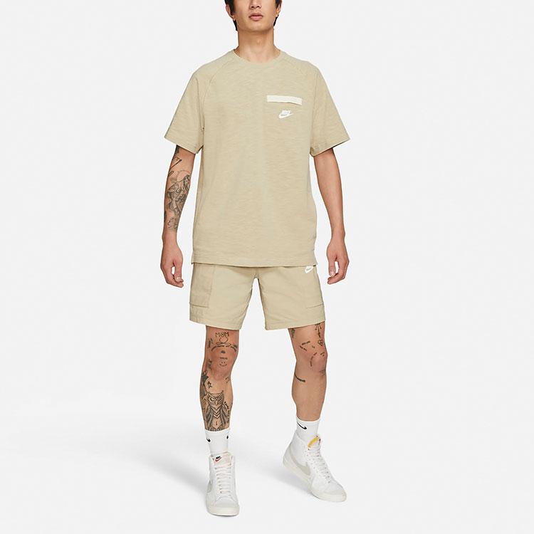 Nike Logo Sports Training Shorts with Large Pocket Men Bottoms Valley-Yellow CZ9839-224