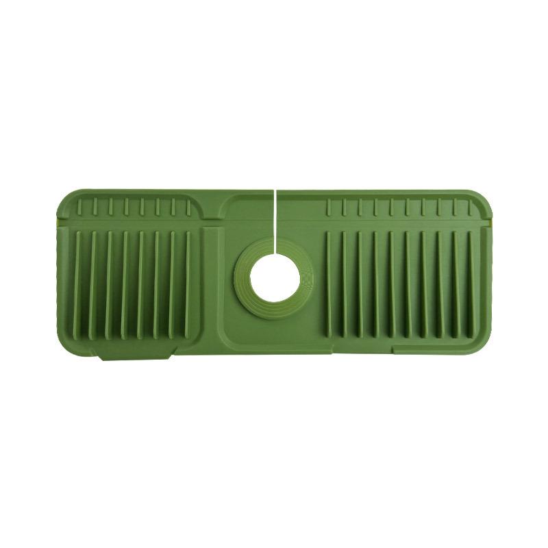 Anti-Slip Silicone Faucet Drain Mat Customizable Kitchen Sink Storage Solution