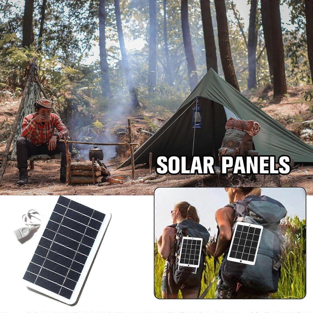 Solar Panel Portable Outdoor Solar Panel Charger for Phone Mobile 2W 5V