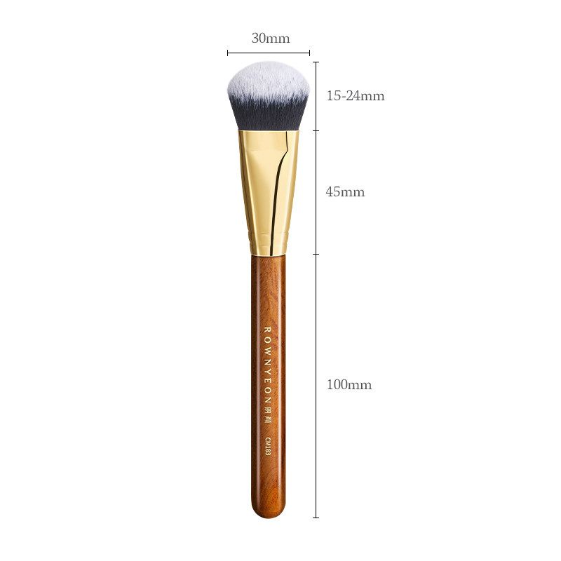 

Langyan makeup brush red desert CM182/183 oblique head slope type liquid cream mud blush repair volume high-light cream face Other materials Cm183 Large Blush Brush