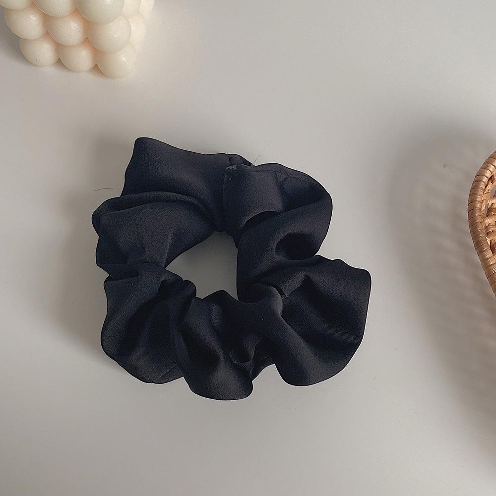 French Satin Large Intestine Hair Tie - Girlish Korean Rubber Band Hair Accessory