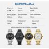 CRRJU New Watch 5007 Men's Watch Stainless Steel Strap Simple Business Watch