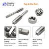 12Pcs Metric Tap and Die Set M6-M12 Thread Repair Re-threading Tool Kit with Tap Wrench Die Stock