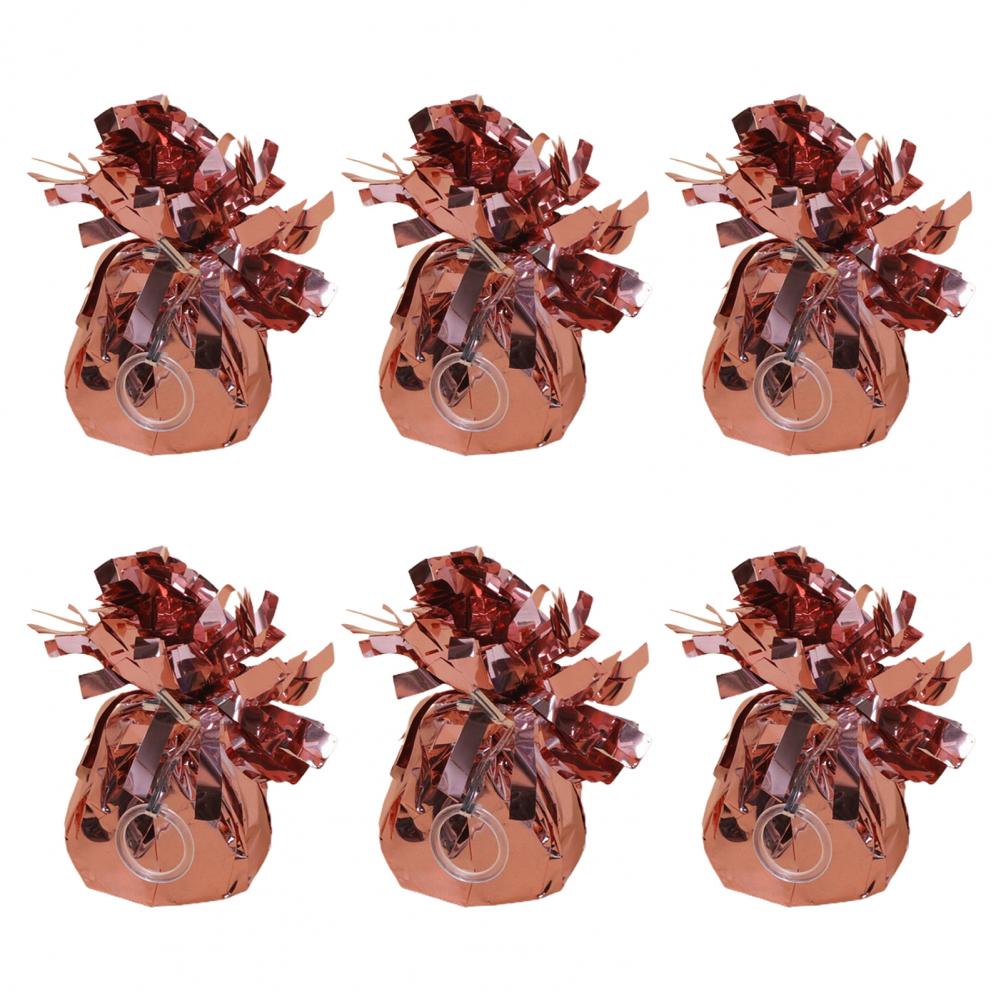 3/6Pcs Balloon Weight Holder Anti-floating Foil Paper-wrapped Long-lasting Balloon Weights Stainless Balloon Fixation Tool