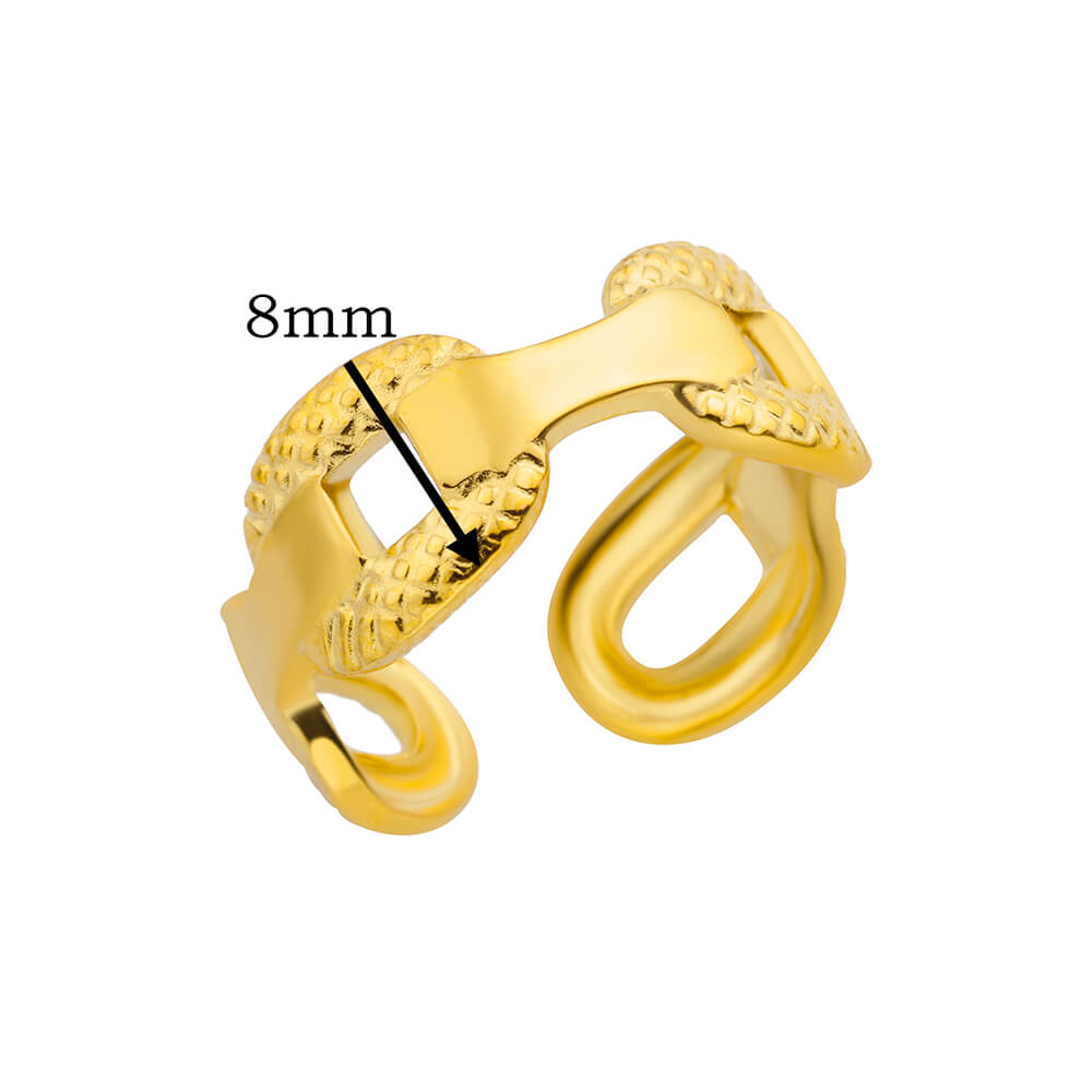Hexagon Star Stainless Steel Rings for Women Gold Color Finger Rings Female Vintage Party Waterproof Jewelry Accessories Gift