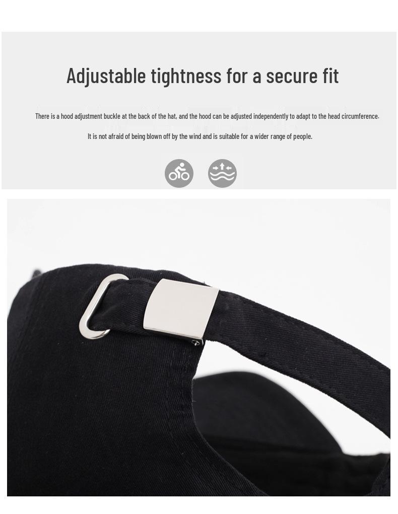 Korean Fashion Women's Embroidered Wide Brim Baseball Cap 2025 - Duckbill Design