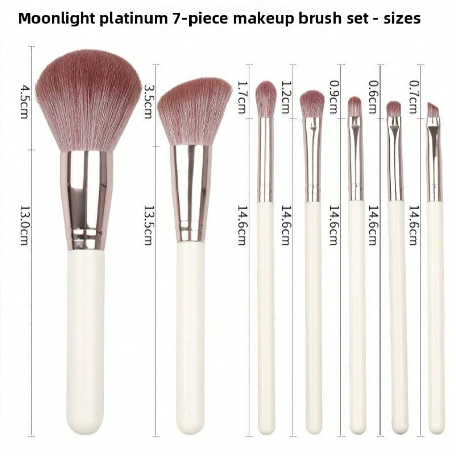 7Pcs Makeup Brushes Set, Beauty Tools, Soft Hair Loose Powder Brush, Eyeshadow Brush, Beginner Makeup Brush Set