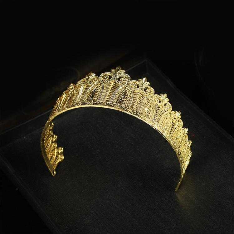 Unisex Metal Crown Adult Arabian Style Crown for Performances Makeup Headpieces