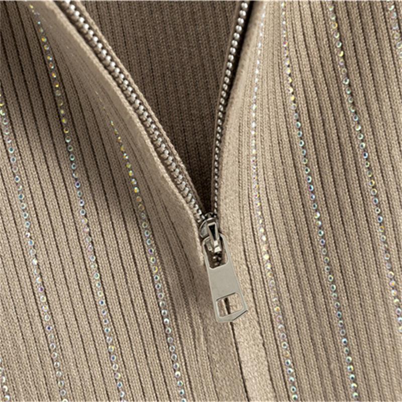 Cardigan Maglione Giacca Autunno Inverno da Donna Completo Due Pezzi Moda Gonna Corta Completo
