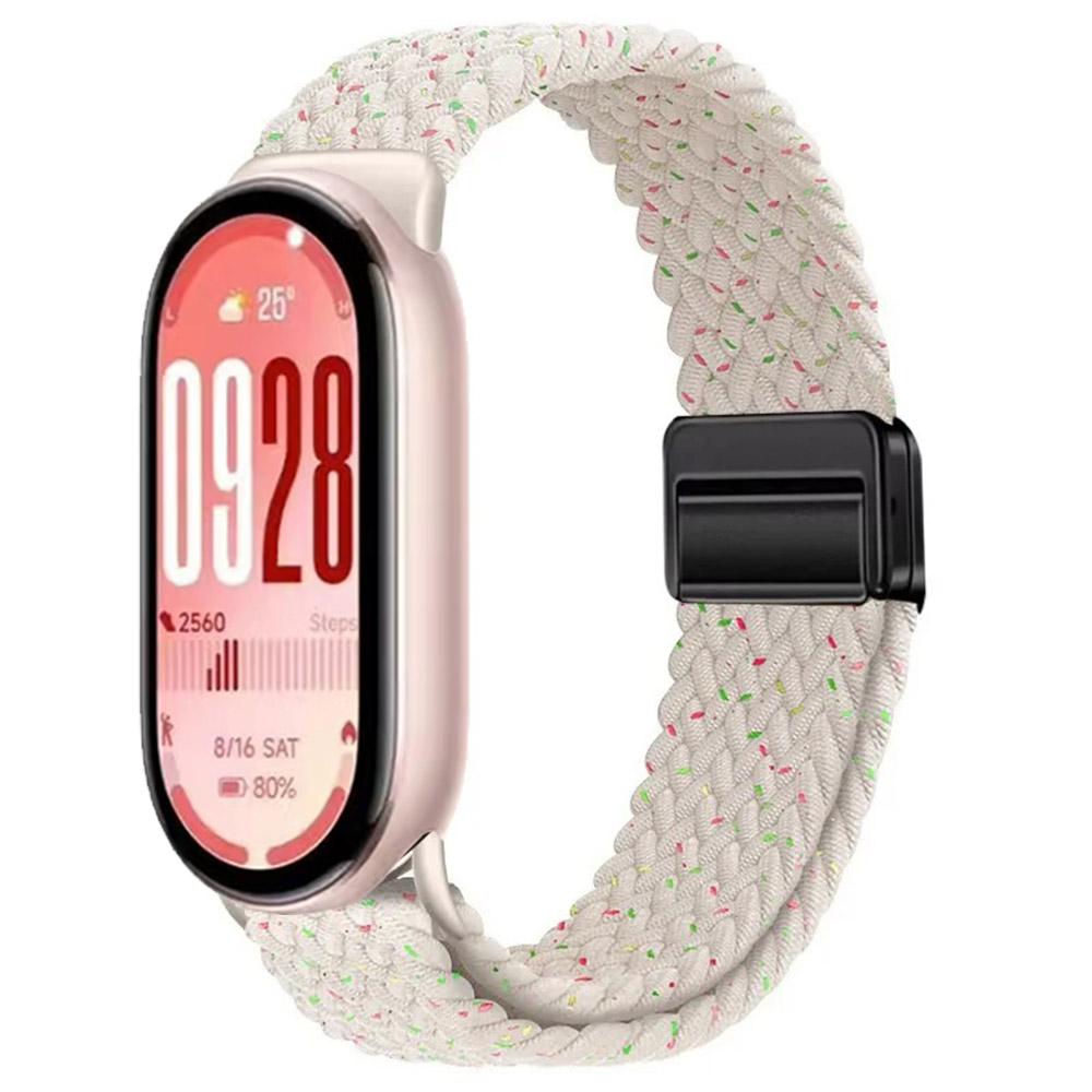 Nylon Loop Band for Xiaomi Mi Band 10 Strap Braided Bracelet Breathable Wristband for XiaoMi Band 8 9 10 NFC Magnetic clasp Belt