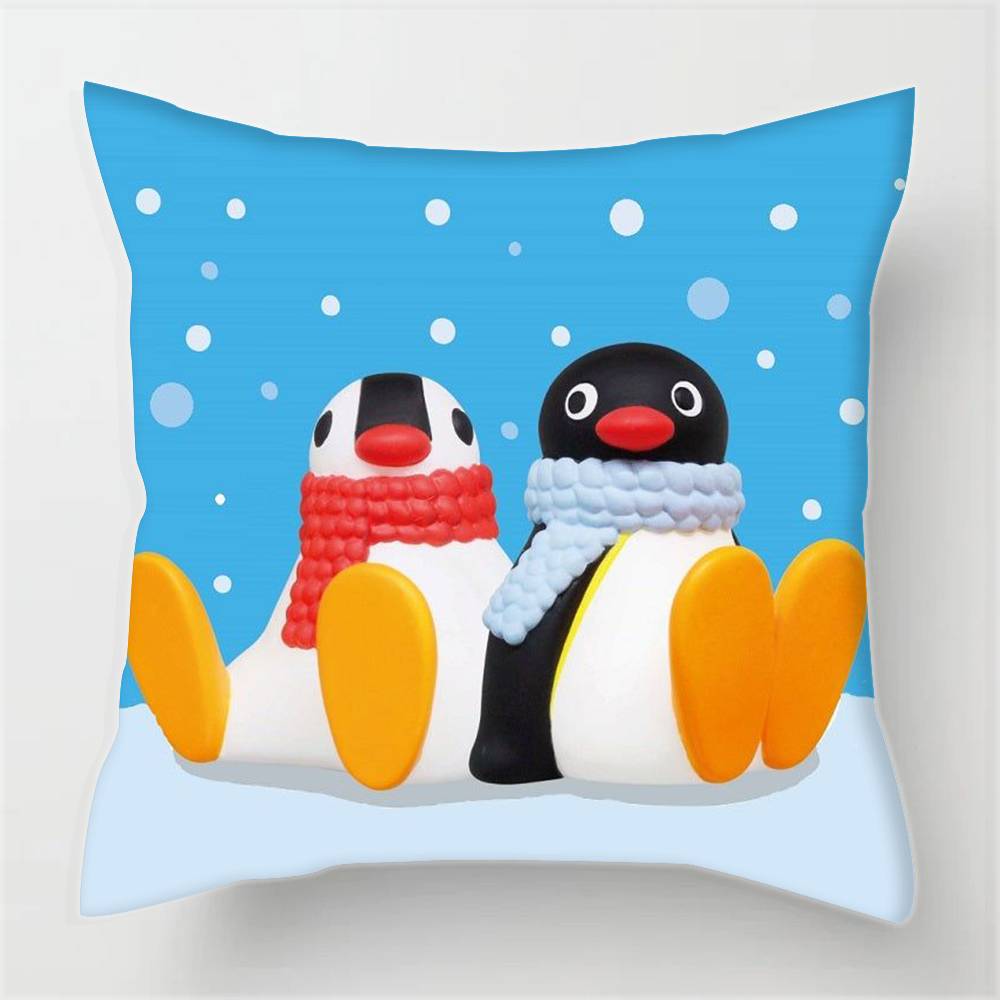 Cartonn P-ingu Penguin  Pillowcases cushion covers living room sofas home decor gifts