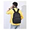 Versatile Solid Color New Style Unisex Daily Campus Large Capacity Travel Backpack Water-Resistant Fashionable Double Shoulder Bag