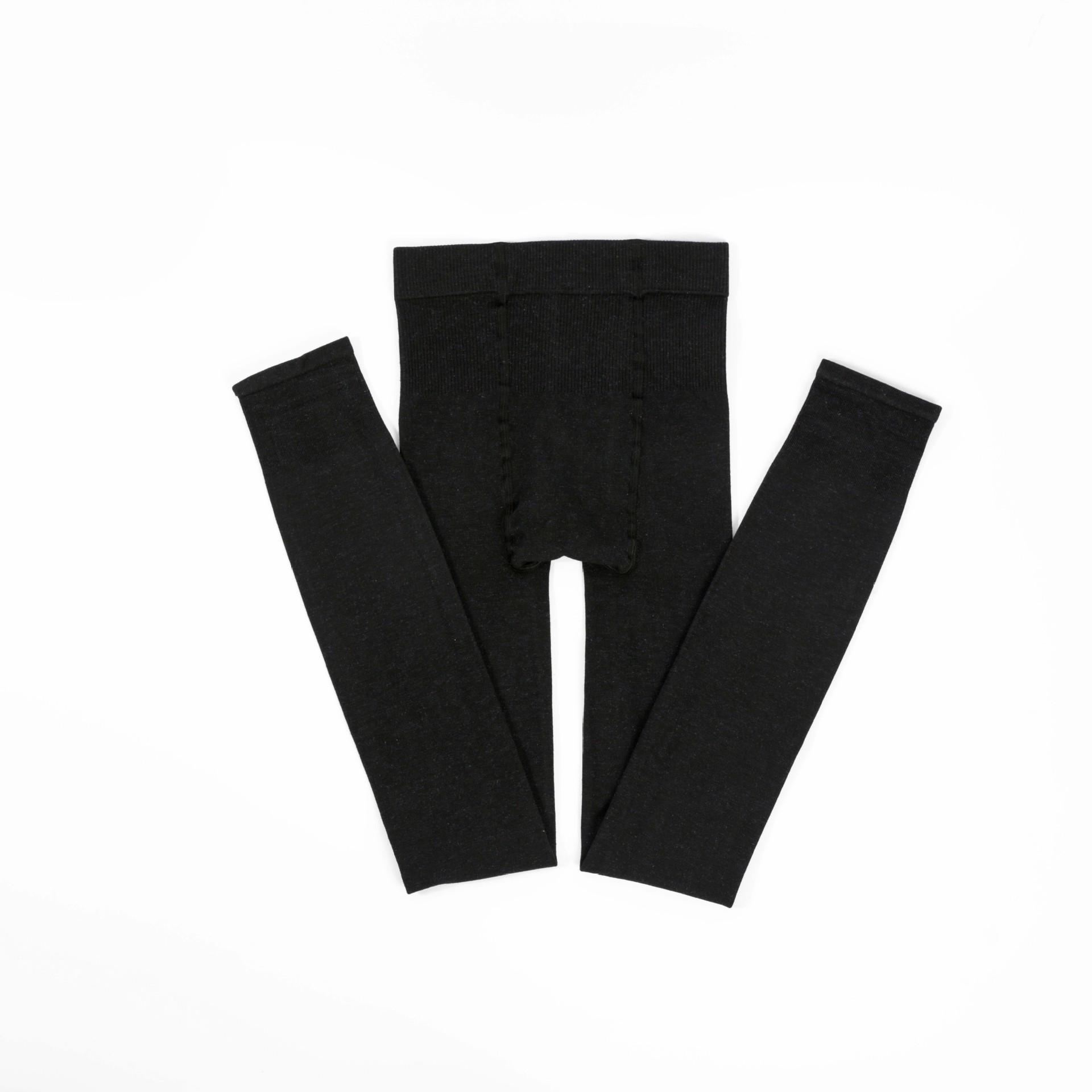 

Женские обтягивающие цветные хлопковые леггинсы - брюки Nine-Point на весну и осень cropped pants, one size (150-168CM) чёрный