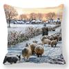 1 piece of Christmas Day party decoration pillowcase Winter Snowman animal print cushion suite room home decoration gift